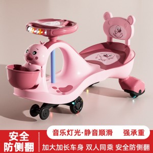 儿童扭扭车防侧翻大人可坐1到3-6岁溜溜车静音轮宝宝摇摆妞
