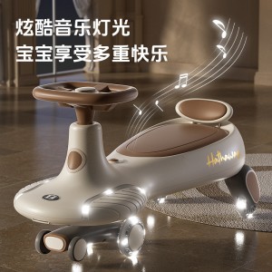 新款儿童扭扭车1-3-6岁男女宝宝溜溜车防侧翻大人可坐厂家