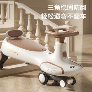 新款儿童扭扭车1-3-6岁男女宝宝溜溜车防侧翻大人可坐厂家