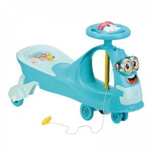 小黄人带音乐儿童扭扭车男女宝宝健身摇摆溜溜滑行车儿童摇摆车