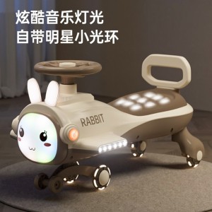 儿童扭扭车溜溜车万向轮男女宝宝防侧翻静音轮滑行摇摆妞妞车