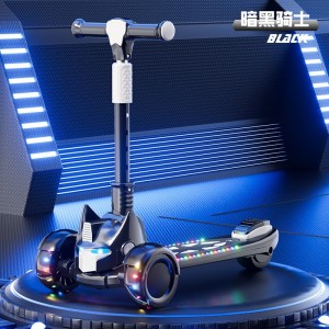 Scooter walker for kids 2-12 years old, boys and girls can sit on a skateboard with light and music that can slide on one foot