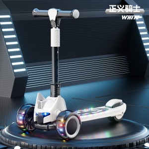 Scooter walker for kids 2-12 years old, boys and girls can sit on a skateboard with light and music that can slide on one foot