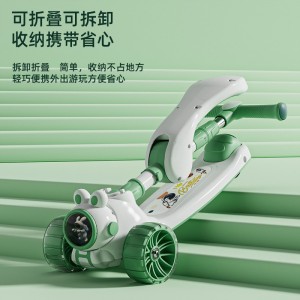 儿童滑板车带座三合一2-6岁男女孩可坐可滑音乐米高滑行车溜溜车