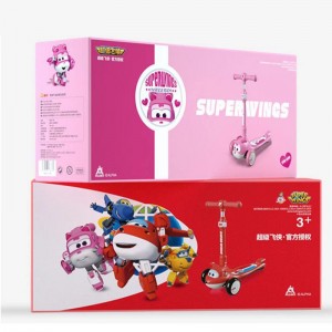 滑板车乐迪小爱动漫卡通可折叠飞机头儿童滑板车卡通滑板车