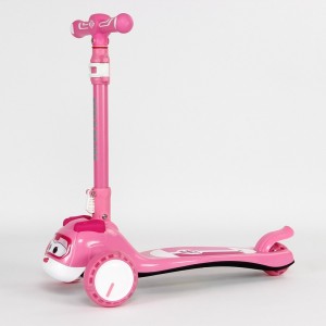 滑板车乐迪小爱动漫卡通可折叠飞机头儿童滑板车卡通滑板车