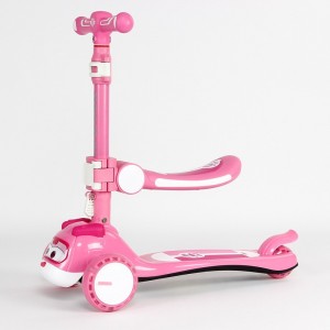 滑板车乐迪小爱动漫卡通可折叠飞机头儿童滑板车卡通滑板车