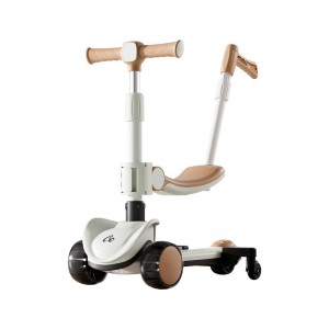 儿童滑板车1-3-6-14岁小孩宝宝踏板滑滑车米高车三合一防侧翻可坐