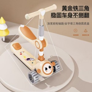 遛遛车3-12岁男女宝宝可坐可单脚滑行的儿童玩具车儿童滑板车