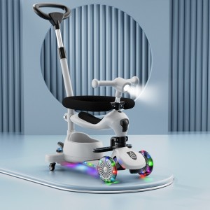 小童滑板车宝宝可坐可推可滑行婴幼儿多种功能滑行车0-3-6岁遛娃车