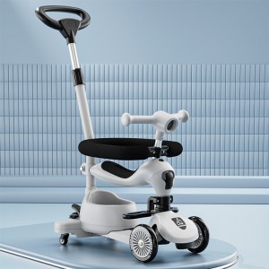 小童滑板车宝宝可坐可推可滑行婴幼儿多种功能滑行车0-3-6岁遛娃车