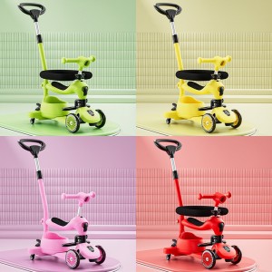 小童滑板车宝宝可坐可推可滑行婴幼儿多种功能滑行车0-3-6岁遛娃车