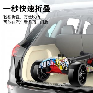 MIGO children&#039;s scooter 3-in-1 yo-yo 1-3-6 year old flash four-wheel folding pedal scooter manufacturer