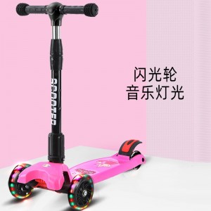 MIGO children&#039;s scooter 3-in-1 yo-yo 1-3-6 year old flash four-wheel folding pedal scooter manufacturer