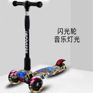 MIGO children&#039;s scooter 3-in-1 yo-yo 1-3-6 year old flash four-wheel folding pedal scooter manufacturer