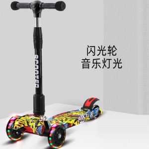 MIGO children&#039;s scooter 3-in-1 yo-yo 1-3-6 year old flash four-wheel folding pedal scooter manufacturer