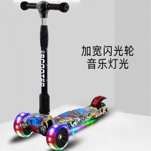 MIGO children&#039;s scooter 3-in-1 yo-yo 1-3-6 year old flash four-wheel folding pedal scooter manufacturer