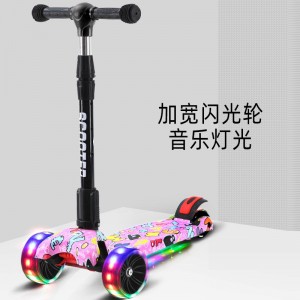 MIGO children&#039;s scooter 3-in-1 yo-yo 1-3-6 year old flash four-wheel folding pedal scooter manufacturer