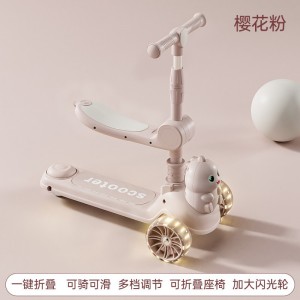 儿童新款滑板车1-7岁多种功能溜娃车宝宝六合一可坐可滑溜溜玩具车