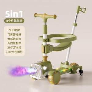 儿童滑板车三合一1-3-6岁男女宝宝滑行车可坐可滑行滑行车滑滑车