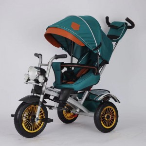 儿童三轮推车轻便脚踏车1-5岁男女宝宝婴儿手推玩具骑行车