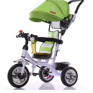 儿童三轮脚踏车婴儿手推车童车宝宝小三轮儿童四合一厂家供货