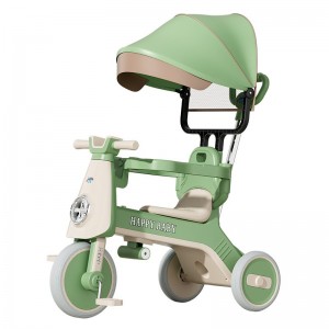 儿童三轮车脚踏车多种功能带推手1-3-6岁宝宝推车婴幼儿小孩手推车