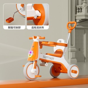 儿童三轮车脚踏车多种功能带推手1-3-6岁宝宝推车婴幼儿小孩手推车