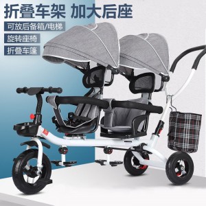 儿童双人可坐1-2-3-4岁男女宝宝通用手推儿童双人可坐男女宝宝手推车