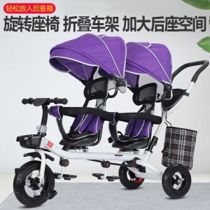 儿童双人可坐1-2-3-4岁男女宝宝通用手推儿童双人可坐男女宝宝手推车
