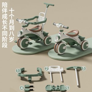 儿童三轮车脚蹬车小孩脚踏车滑行车婴儿推车宝宝玩具车溜溜车