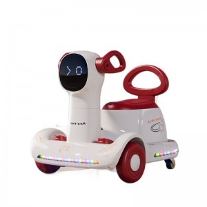 新款儿童电动摩托车充电双驱平衡车四轮可坐人遥控漂移旋转车