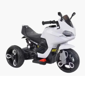 流行的儿童电动摩托车 塑料骑乘玩具 带推手柄6v电池轮动力