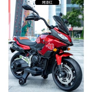 儿童电动摩托车可坐人女宝宝男孩小孩两轮车充电遥控玩具电瓶童车