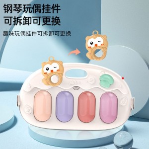 新款六合一婴儿学步车脚踏琴0-36个月宝宝益智早教音乐钢琴健身架