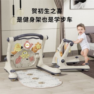 男女宝宝学步车脚踏钢琴健身架车新生儿多种功能玩具车益智早教玩具