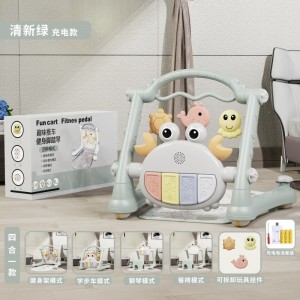 男女宝宝学步车脚踏钢琴健身架车新生儿多种功能玩具车益智早教玩具