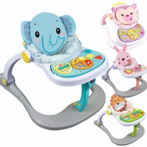 新品欢乐四合一智能学步车多种功能婴幼童宝宝助步车早教餐椅车