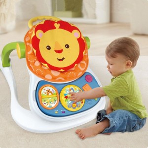 新品欢乐四合一智能学步车多种功能婴幼童宝宝助步车早教餐椅车