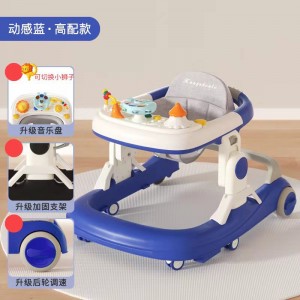 婴儿学步车防O型腿防侧翻宝宝多种功能助步车手推可坐walker