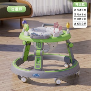 Baby walker, anti-O-leg baby, multi-function, anti-rollover stroller, baby can ride, can push, walk, starter