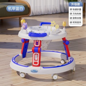 Baby walker, anti-O-leg baby, multi-function, anti-rollover stroller, baby can ride, can push, walk, starter
