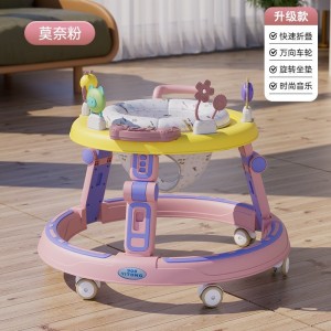 Baby walker, anti-O-leg baby, multi-function, anti-rollover stroller, baby can ride, can push, walk, starter