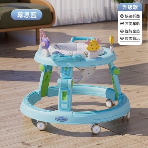 Baby walker, anti-O-leg baby, multi-function, anti-rollover stroller, baby can ride, can push, walk, starter