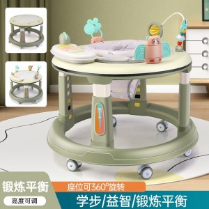 婴儿学步车男宝宝女孩小幼儿童防O型腿多种功能防侧翻起步车学行车