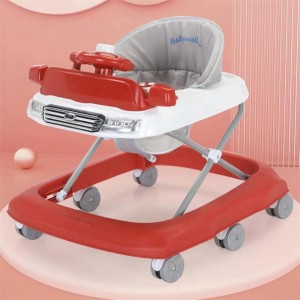婴儿学步车防o型腿多种功能防侧翻一岁宝宝可坐助步车方盘学步车