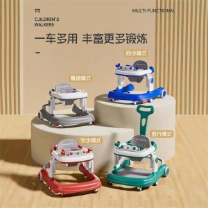 婴儿学步车防O型腿多种功能防侧翻男女宝宝助步学走路车早教玩具车