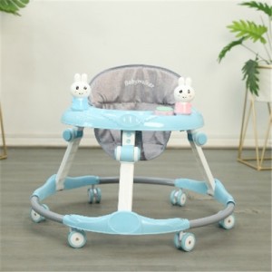 婴幼儿折叠学步车防侧翻宝宝助步车6-18个月不0型腿学走 路车静音