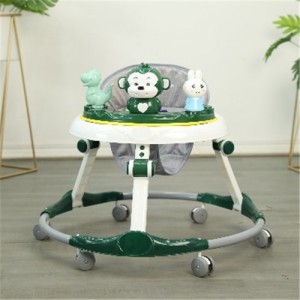婴儿学步车可折叠防o型腿防侧翻6-7-18个月可坐防摔可调节助步车