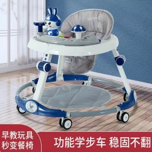 New baby walker, 6-speed adjustment, multi-function, anti-rollover, anti-O-leg, walker for boys and girls